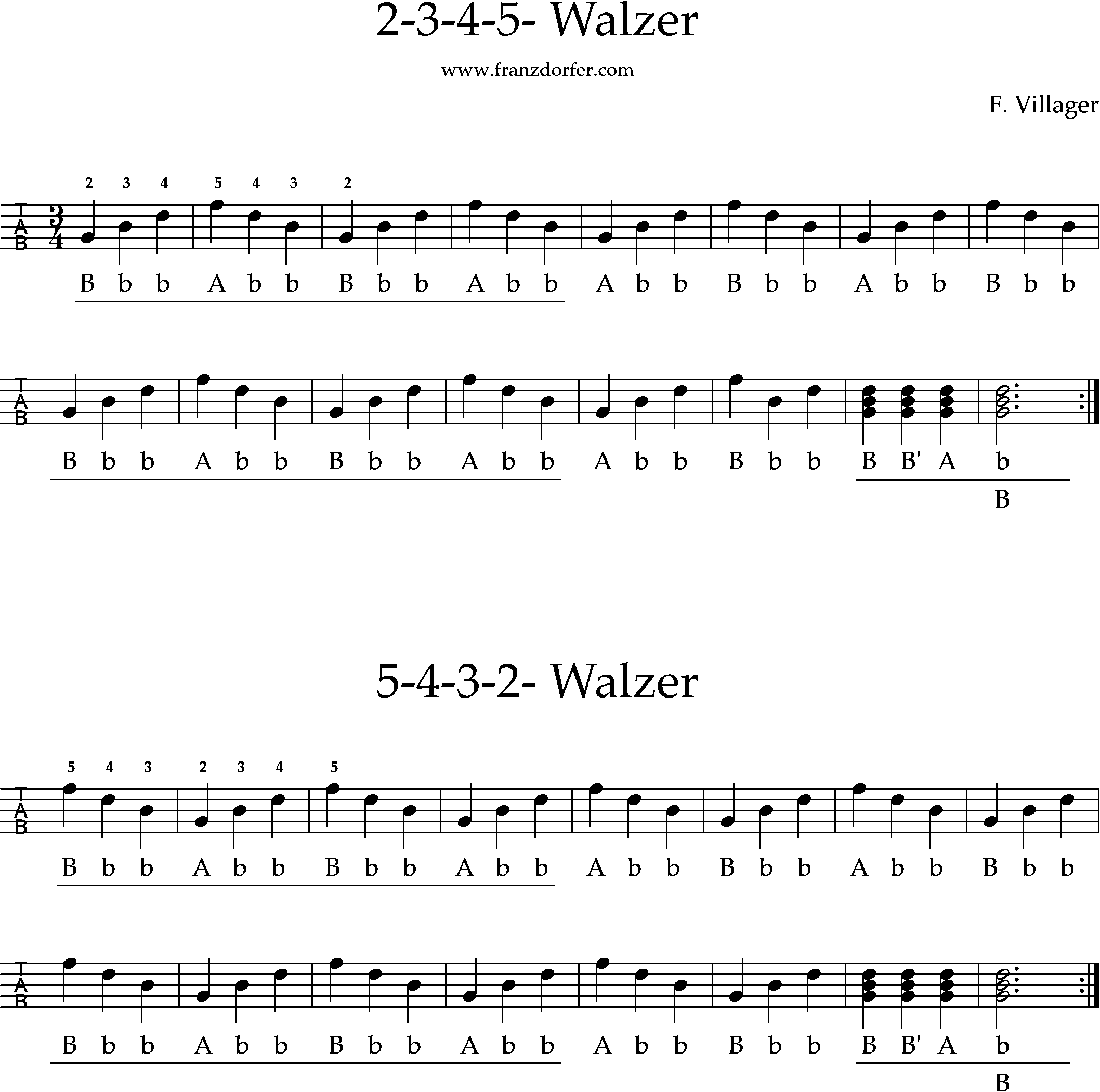 steirische harmonika lernen, 2-3-4-5-Walzer